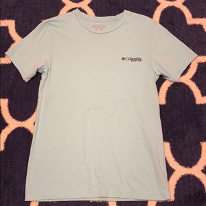 columbia blue fishing shirt